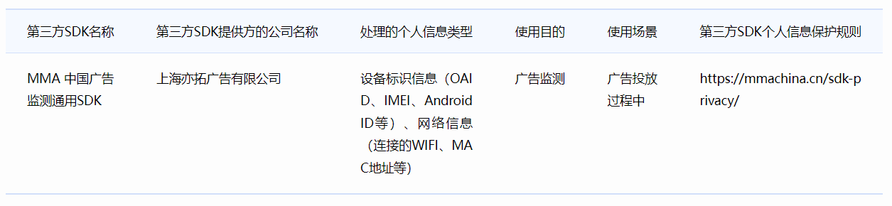 腾讯优量汇SDK隐私协议
